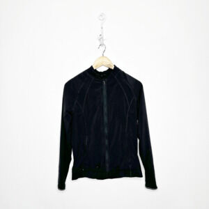 Lululemon Hit It Jacket Black Sweat Wicking Zip Up Swift Ultra Light Lined Mesh